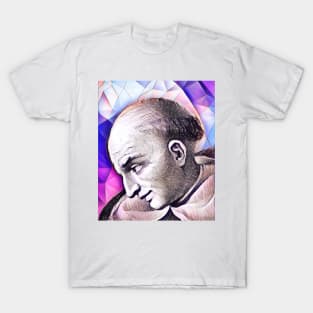 Bartolomé de las Casas Pink Portrait | Bartolomé de las Casas Artwork 8 T-Shirt